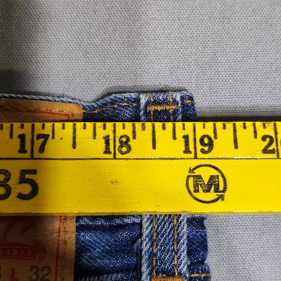 Levi's 516 jeans men's size W38 X L32 denim blue slim straight zip fly - Picture 12 of 14